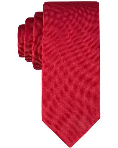 Tommy Hilfiger Oxford Solid Tie - Red