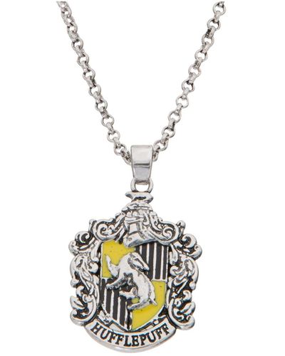 Harry Potter Silver Plated House Pendant - Metallic