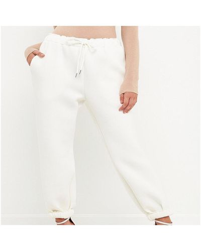 Grey Lab Loungewear Pants - White