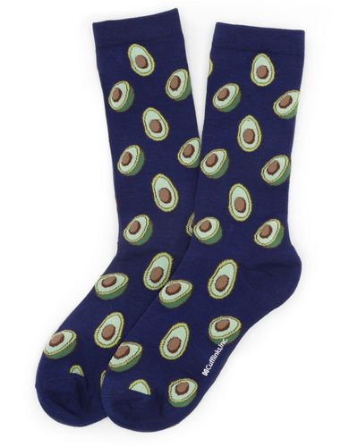 Cufflinks Inc. Avocado Sock - Blue