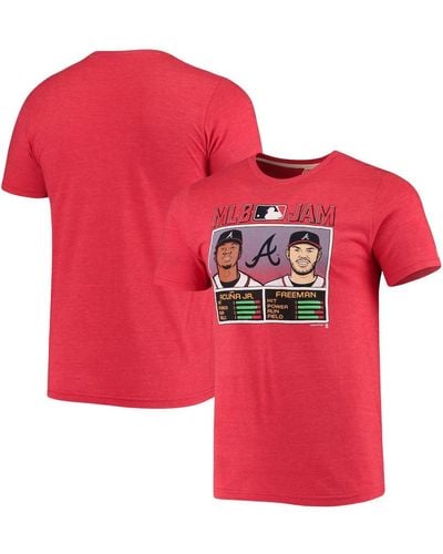 Homage Freddie Freeman And Ronald Acuna Jr. Atlanta Braves Mlb Jam Player Tri-blend T-shirt