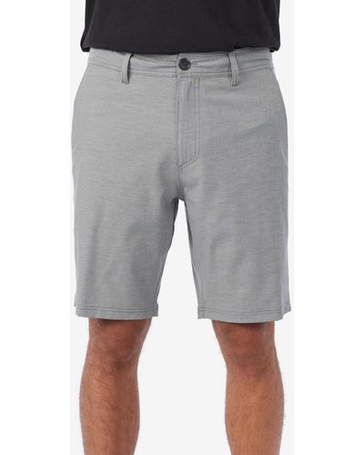 O'neill Sportswear Reserve Light Check Hybrid 19" Outseam Shorts - Gray