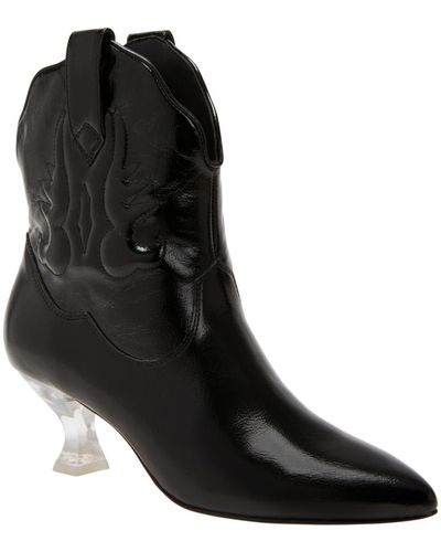 Katy Perry The Annie-o Lucite Heel Booties - Black