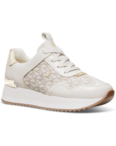 Michael Kors Michael Raina Lace-up Sneaker Running Sneakers - White