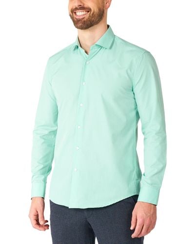 Opposuits Long-sleeve Magic Mint Solid Shirt - Green