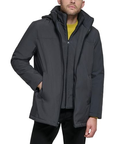 Calvin Klein Ripstop Full-zip Jacket With Fleece Bib - Multicolor
