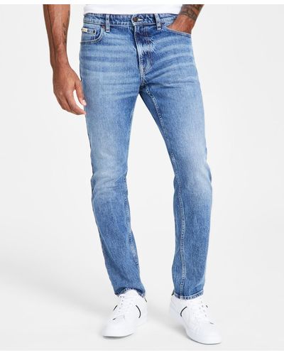 Calvin Klein Slim Fit Stretch Jeans - Blue