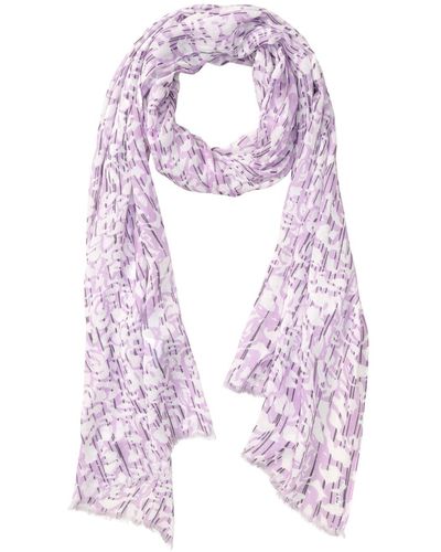 Olsen Abstract Print Scarf - Pink