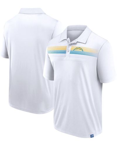 Fanatics Los Angeles Chargers Victory For Us Interlock Polo Shirt - White