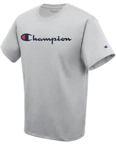 Champion Script Logo T-shirt - Gray