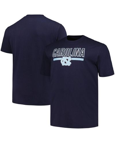 Profile North Carolina Tar Heels Big And Tall Team T-shirt - Blue