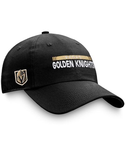 Fanatics Vegas Golden Knights Authentic Pro Rink Adjustable Hat - Black