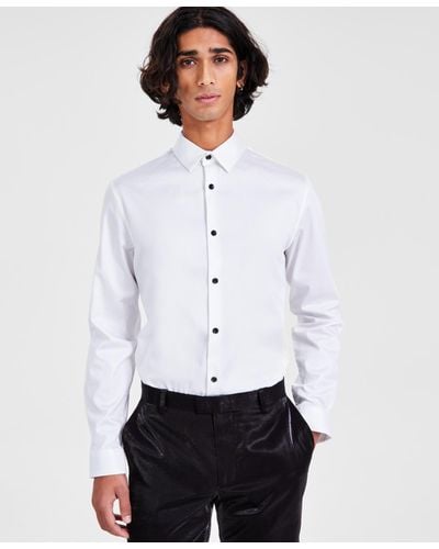 INC International Concepts Slim Fit Dress Shirt - White