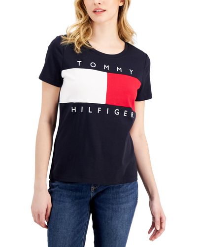 Tommy Hilfiger Big Flag Logo T-shirt - Blue