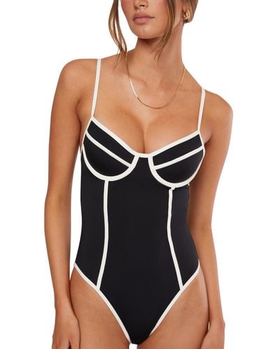 WeWoreWhat Danielle One Piece Swimsuit - Black