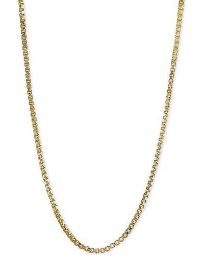 Giani Bernini Adjustable 16"- 22" Box Link Chain Necklace - Metallic
