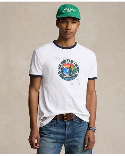 Polo Ralph Lauren Classic-fit Jersey Graphic T-shirt - White