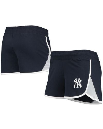 KTZ New York Yankees Stretch French Terry Shorts - Blue