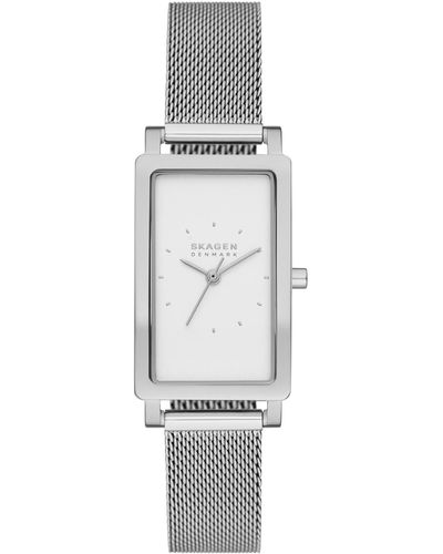 Skagen Hagen Quartz Three Hand -tone Stainless Steel Watch - Gray
