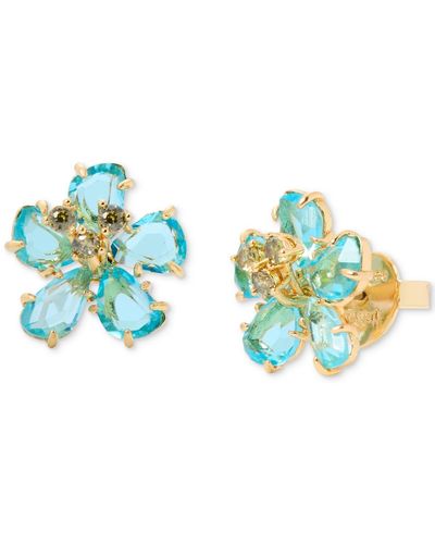 Kate Spade Paradise Flower Stud Earrings - Blue