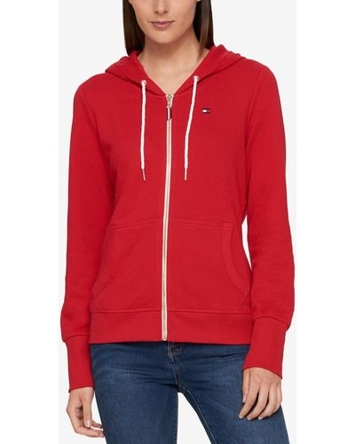Tommy Hilfiger French Terry Hoodie - Red