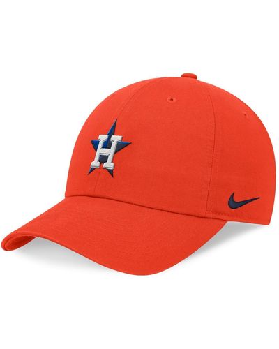 Nike Navy Houston Astros Evergreen Club Adjustable Hat - Red