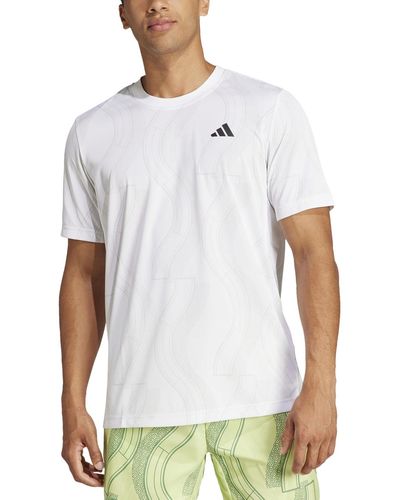 adidas Moisture-wicking Club Tennis Graphic T-shirt - White