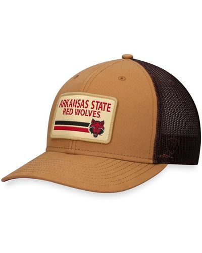 Top Of The World Arkansas State Red Wolves Strive Trucker Adjustable Hat - Brown