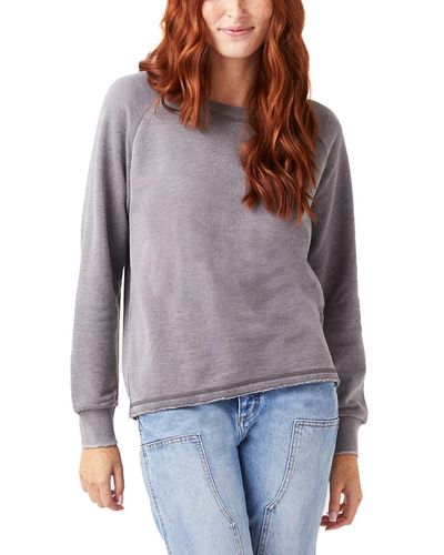 Alternative Apparel Lazy Day Pullover Sweatshirt - Purple