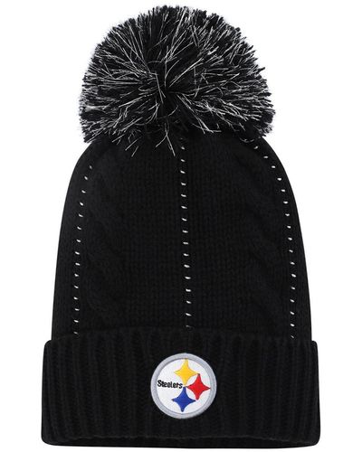 '47 '47 Pittsburgh Steelers Bauble Cuffed Knit Hat - Black