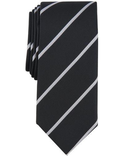 Alfani Tracey Stripe Tie - Black