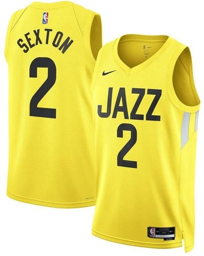 Nike And Collin Sexton Utah Jazz Swingman Jersey - Yellow