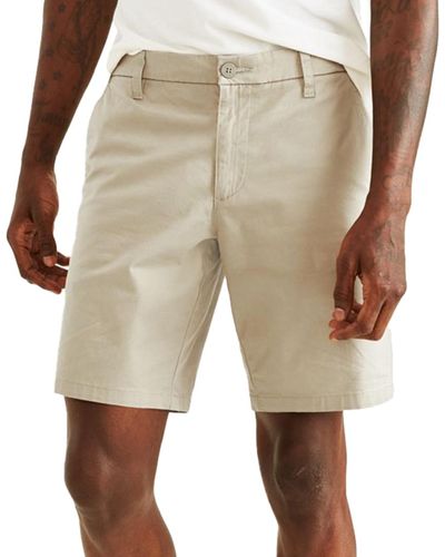 Dockers Big & Tall Ultimate Supreme Flex Stretch Solid 9" Shorts - Natural