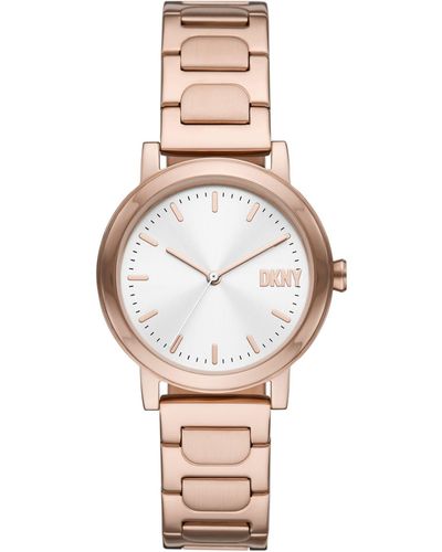 DKNY Soho Quartz Pink Dial Ladies Watch NY2809