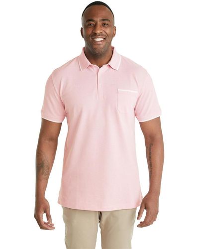 Johnny Bigg Frazier Textured Polo Big & Tall - Pink
