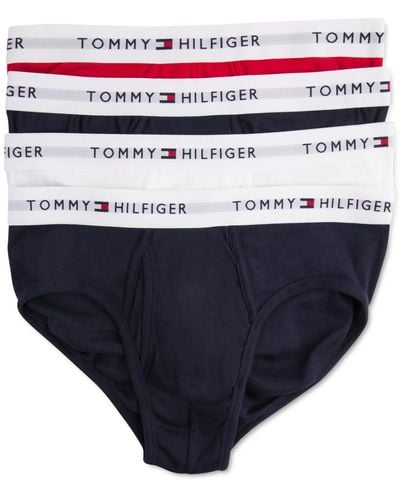 Tommy Hilfiger 4-pk. Classic Cotton Moisture-wicking Briefs - Red