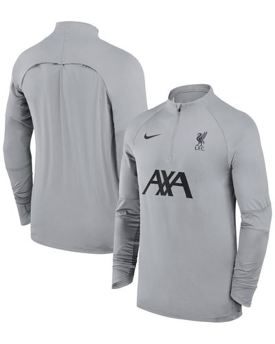 Nike Liverpool 2023/24 Strike Drill Raglan Quarter-zip Top - Gray