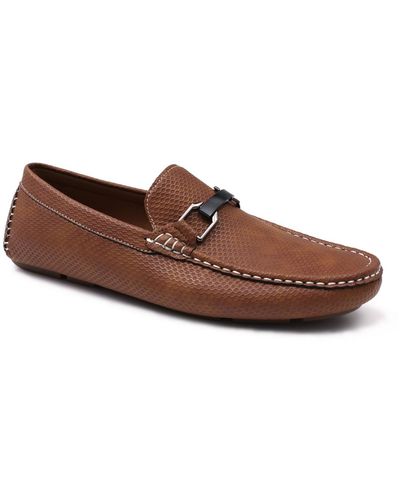 Aston Marc Charter Driving Loafers - Brown