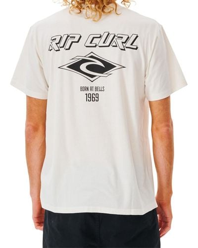 Rip Curl Fade Out Icon Short Sleeve T-shirt - White
