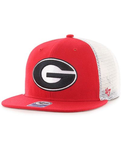 '47 Georgia Bulldogs Gambino Mesh Snapback Cap - Red
