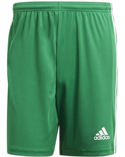 adidas Squadra 21 Knit Moisture-wicking 7-1/2" Shorts - Green