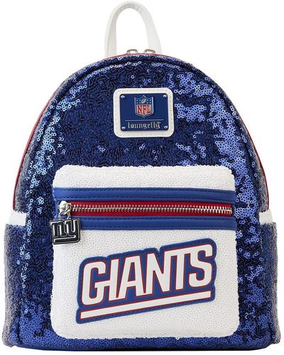 Loungefly And New York Giants Sequin Mini Backpack - Blue