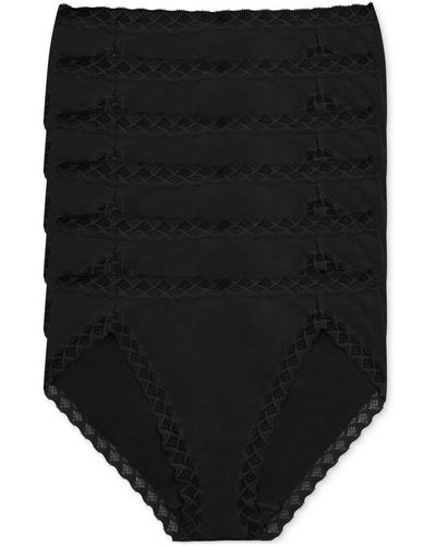 Natori 6-pk. Bliss French Cut Underwear 152058p6 - Black