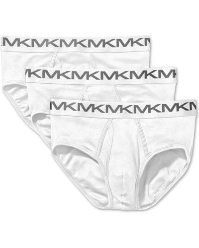 Michael Kors Men's 3-Pk. Stretch Factor Low-Rise Briefs - Macy's