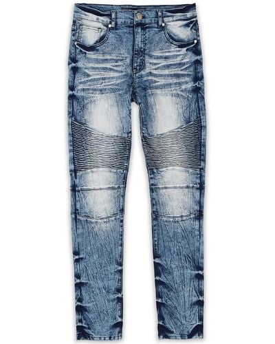 Reason Big And Tall Wright Skinny Denim Jeans - Blue