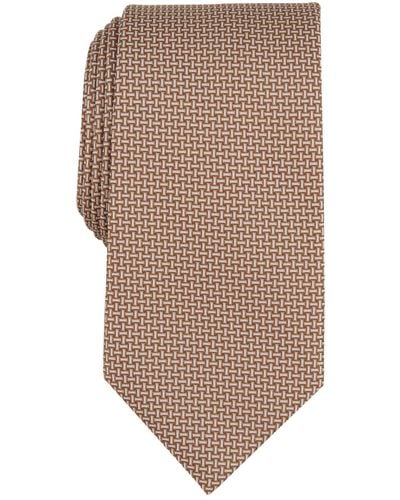 Michael Kors Dorset Mini-pattern Tie - Brown