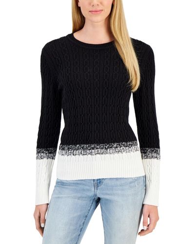 Tommy Hilfiger Women's Cotton Layered-Look Sweater - Macy's