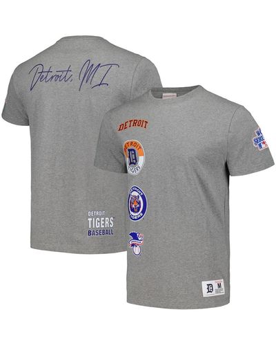 Mitchell & Ness Detroit Tigers Cooperstown Collection City Collection T-shirt - Gray