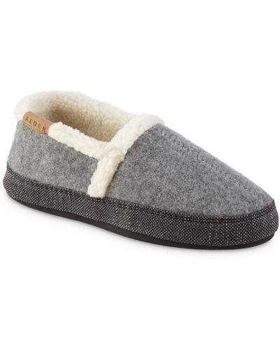 Acorn Madison Moccasin Slippers - Gray