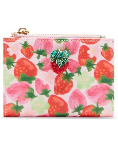 Betsey Johnson Fresh N Fruity Bifold Wallet - Pink